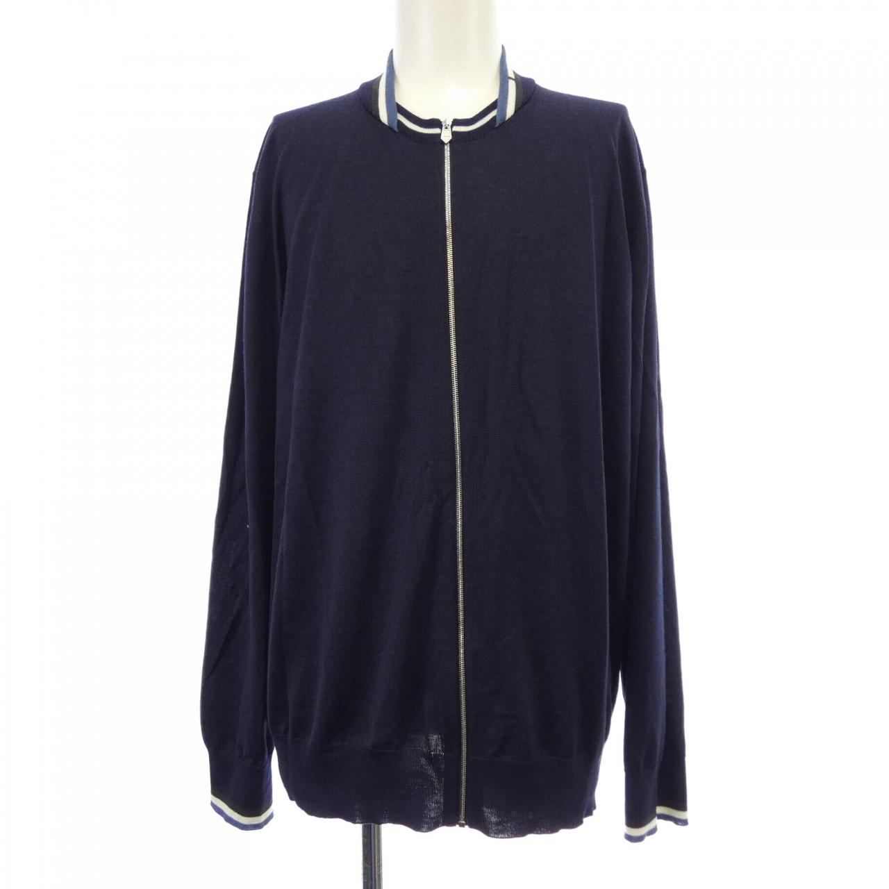 Hermes Rayures et Twist Silk Cashmere Jacket XL