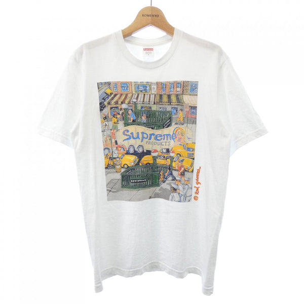 Supreme Manhattan Red Grooms Cotton TShirt