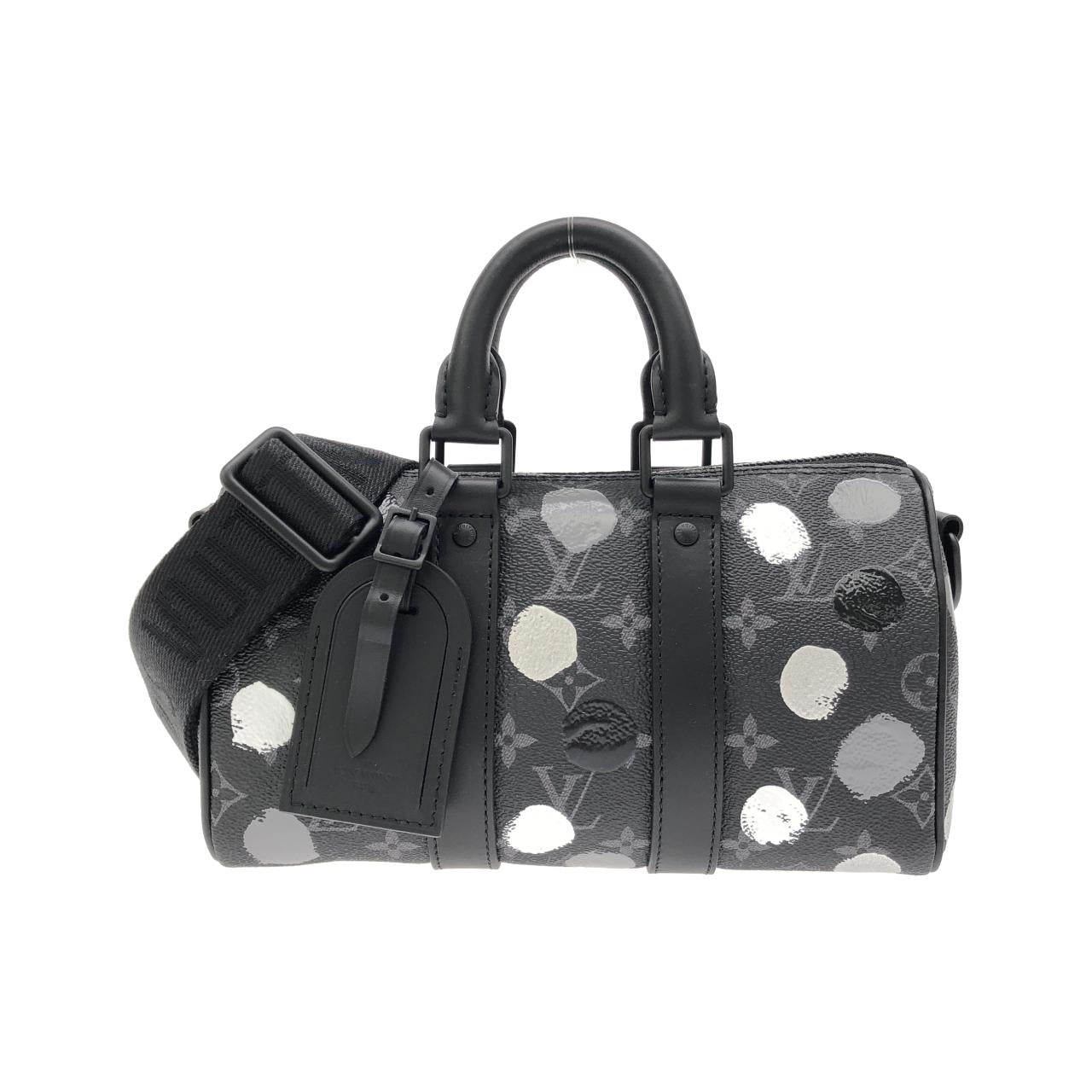 Louis Vuitton Monogram Eclipse Keepall Bandouliere Boston Bag