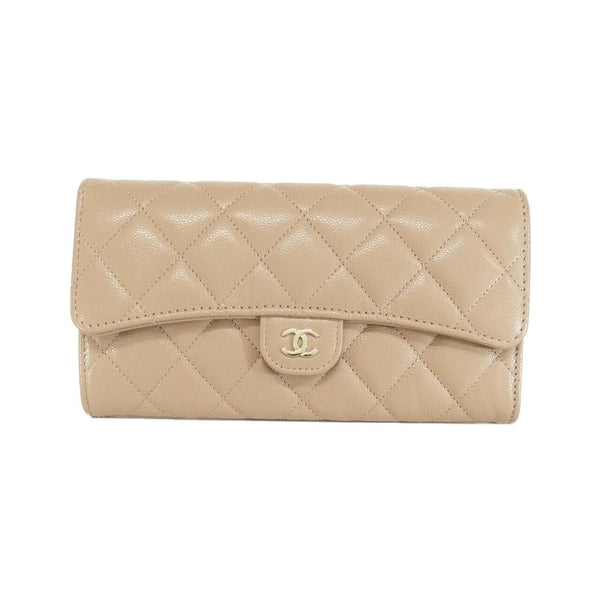 Chanel Timeless Classic Caviar Skin Long Wallet