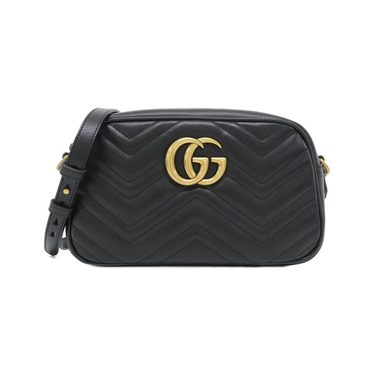 Gucci GG Marmont Quilted Chevron Leather Shoulder Bag