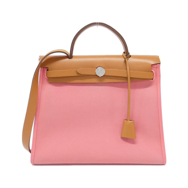 Hermes Herbag Zip Toile Officier Vache Hunter Bag
