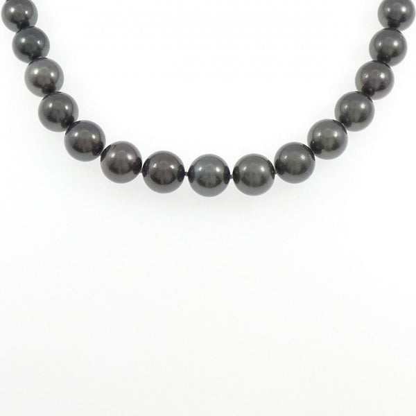 Tasaki Black South Sea Pearl Silver Necklace