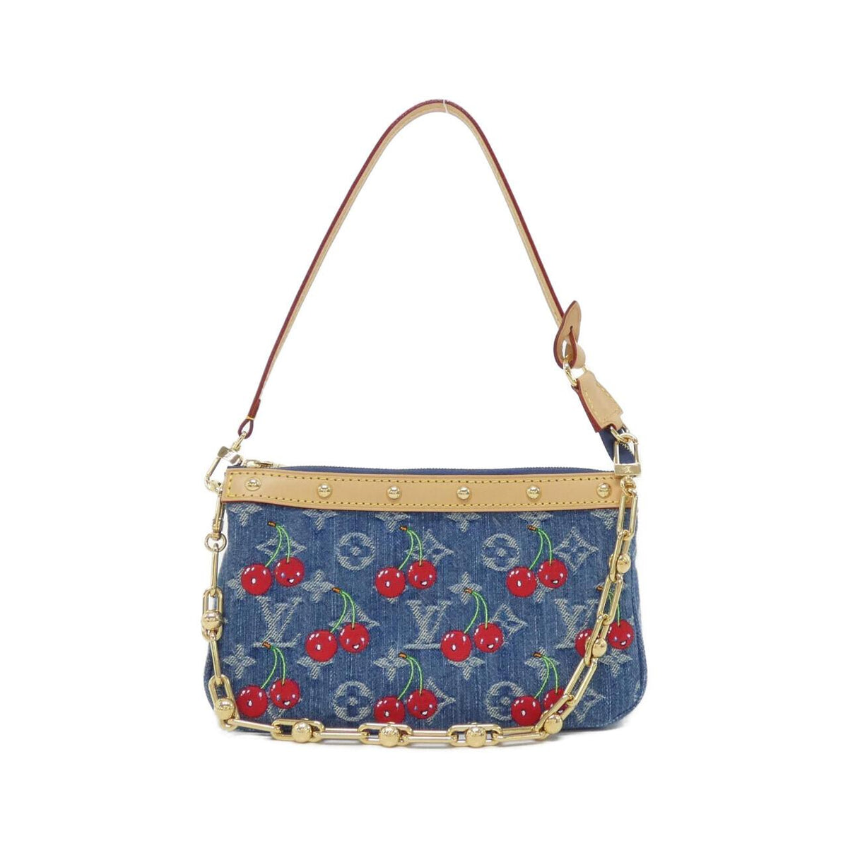 Louis Vuitton Monogram Cherry Denim Accessories Pouch