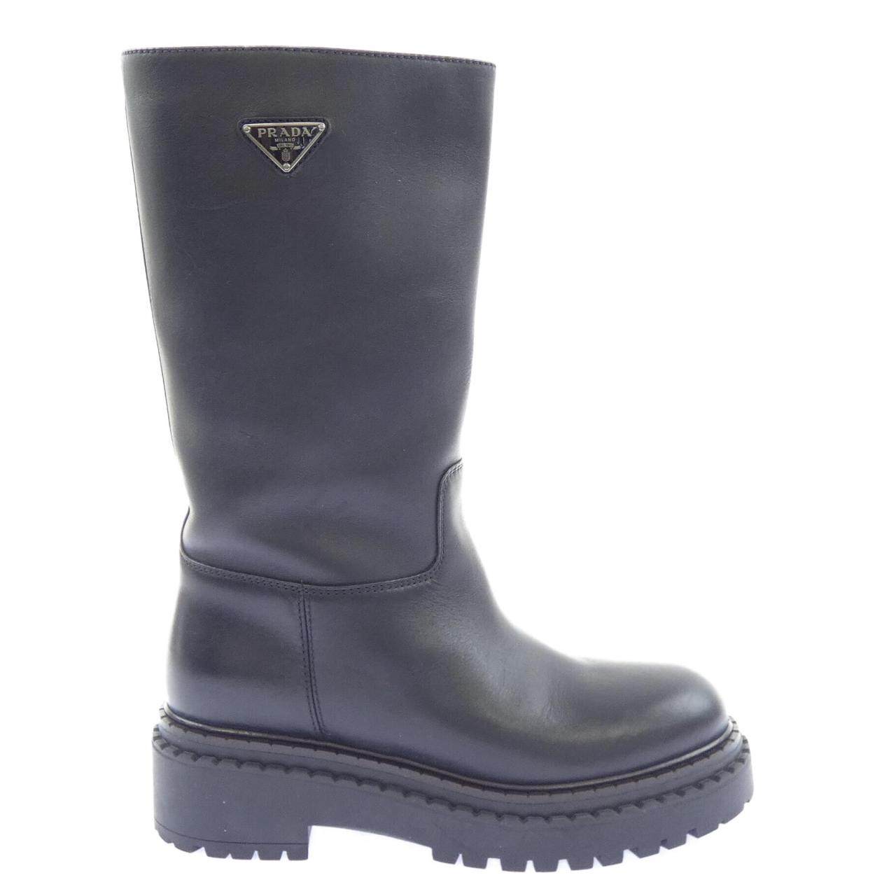 Prada Triangle Logo Long Boots