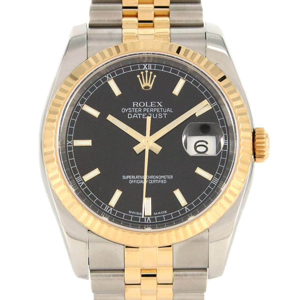 Rolex Datejust Stainless Steel Yellow Gold Automatic