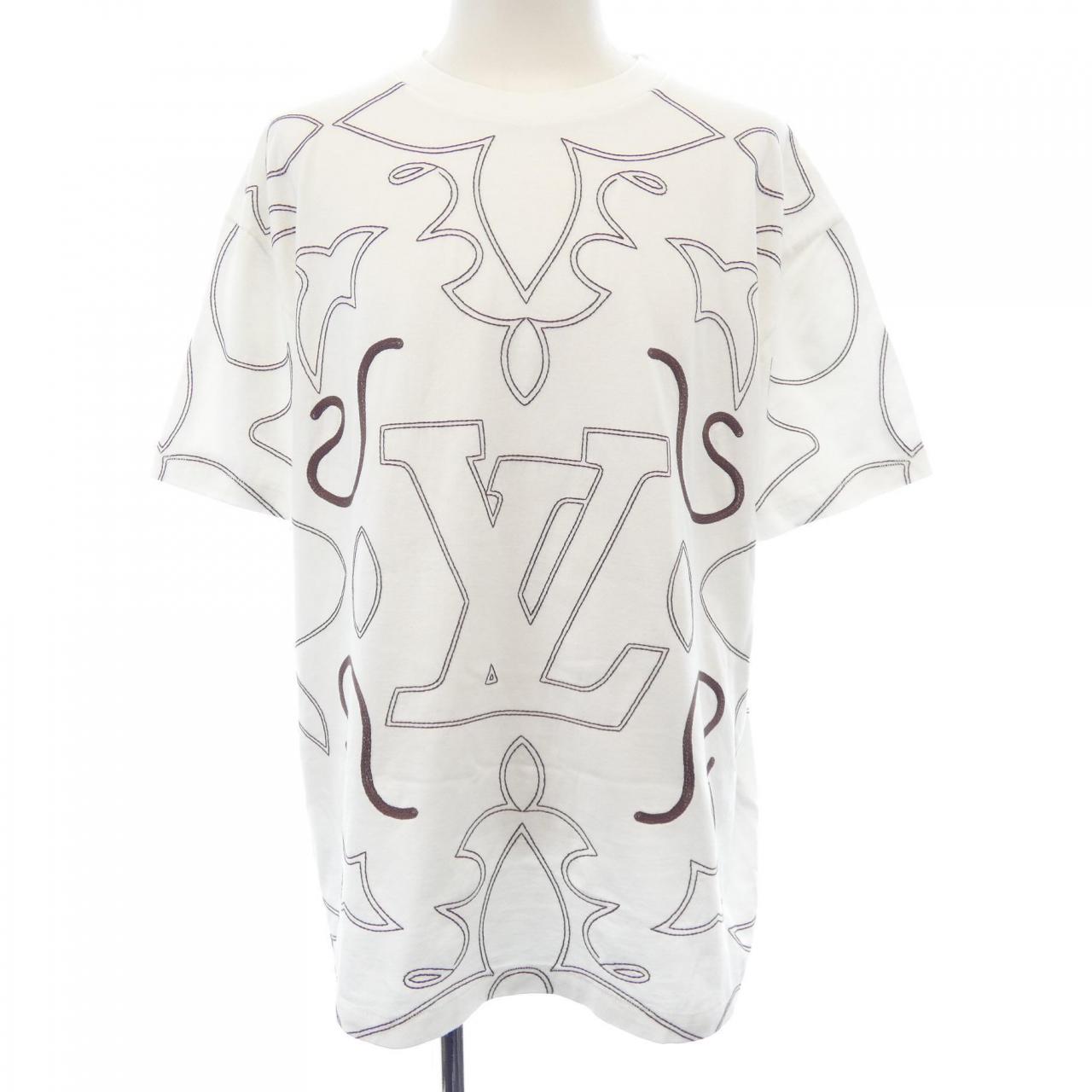 Louis Vuitton Embroidered Cotton T Shirt