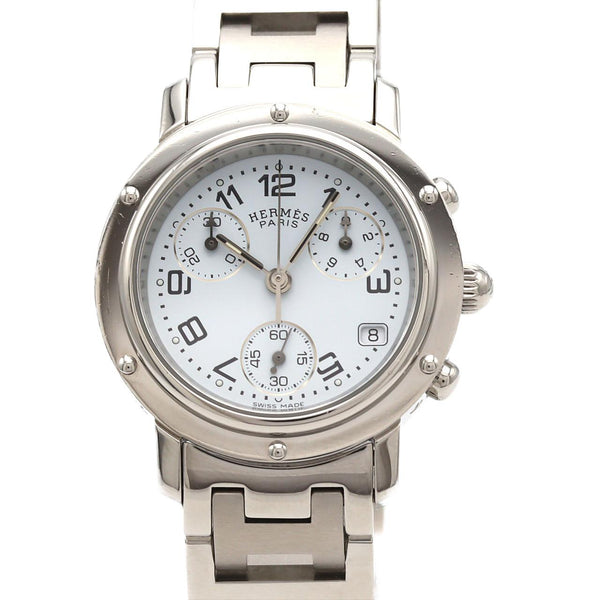 Hermes Clipper Chronograph Stainless Steel Quartz