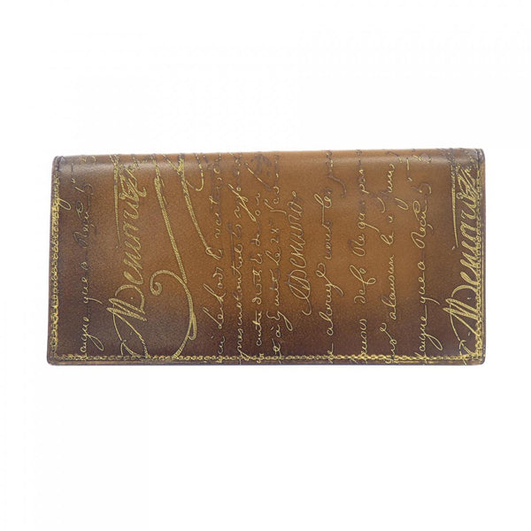 Berluti Santal Scritto Leather Long Wallet