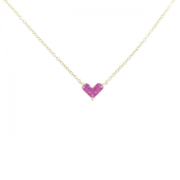Star Jewelry Mysterious Heart Au750 Ruby Necklace
