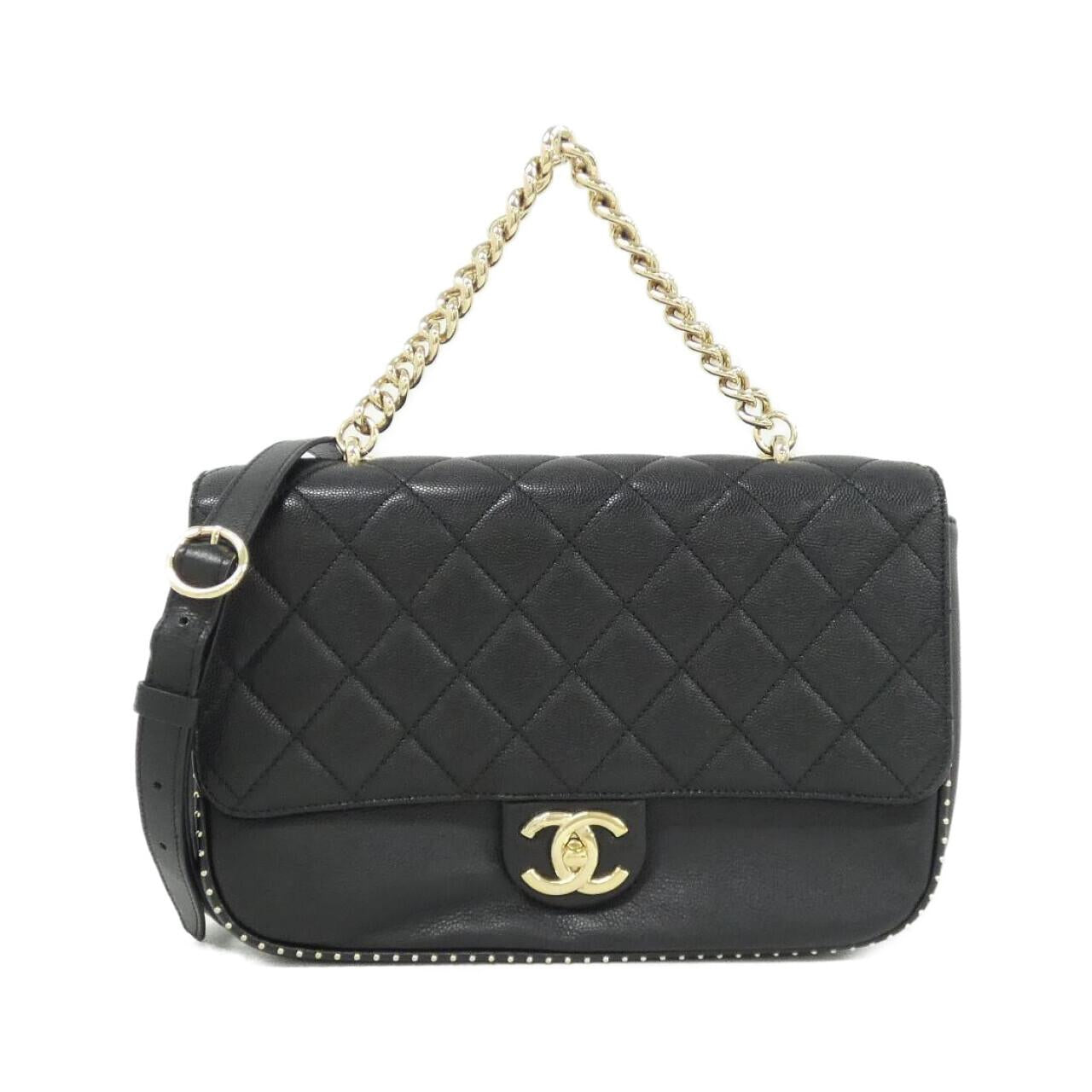 Chanel Grained Calfskin Shoulder Bag