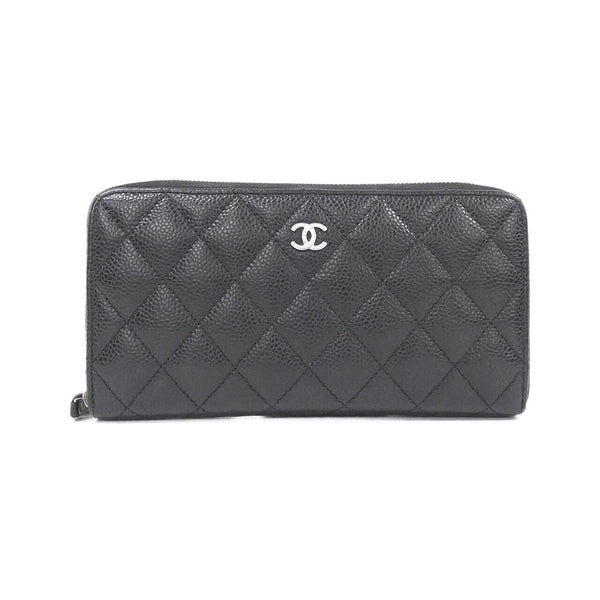 Chanel Timeless Classic Caviar Skin Long Wallet