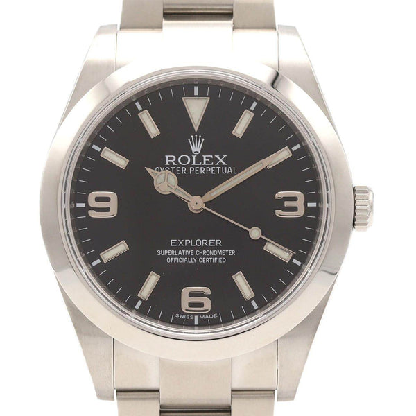 Rolex Explorer I Stainless Steel Mens Wristwatch