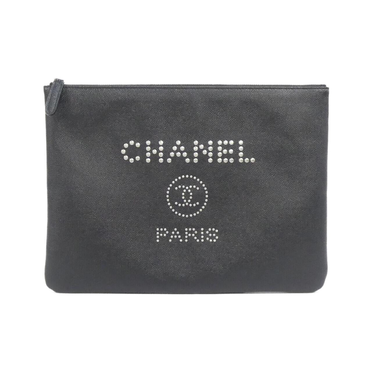 Chanel Deauville Leather Pouch