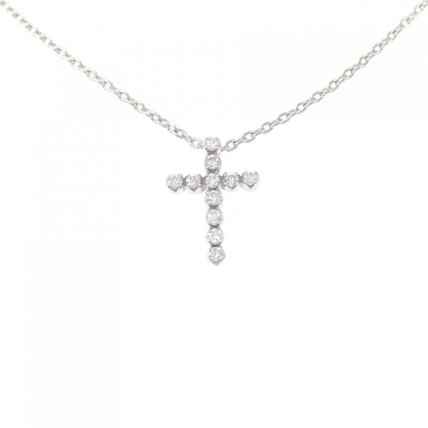 STAR JEWELRY Au750 Diamond Cross Necklace