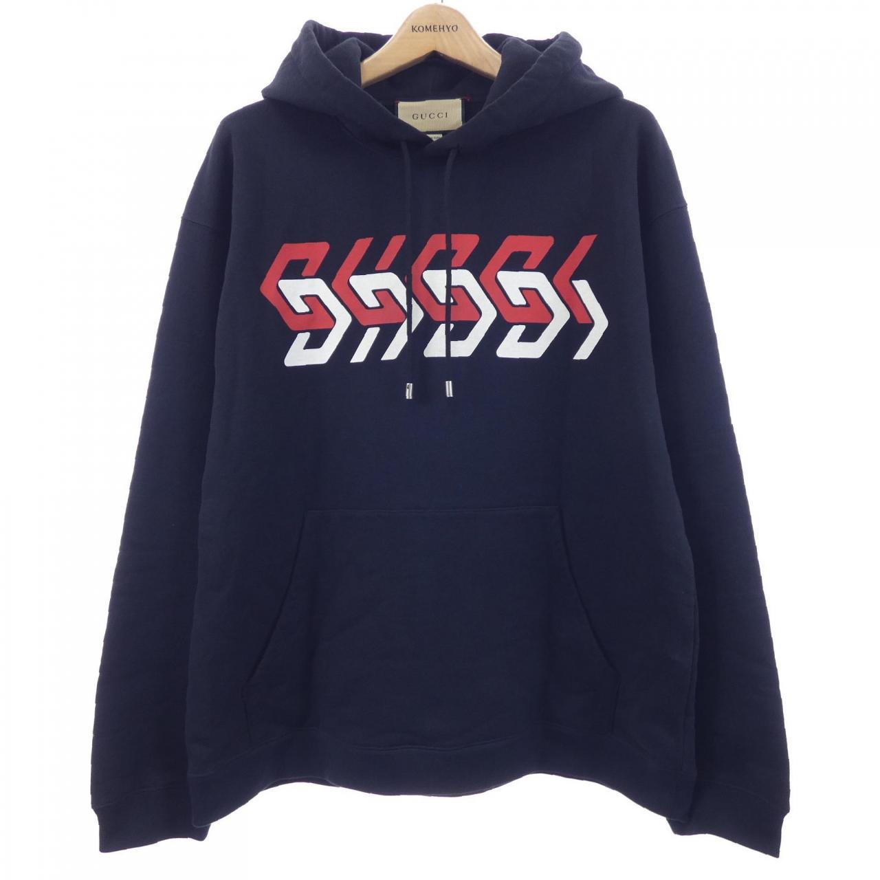 Gucci Mirror Print Cotton Hoodie