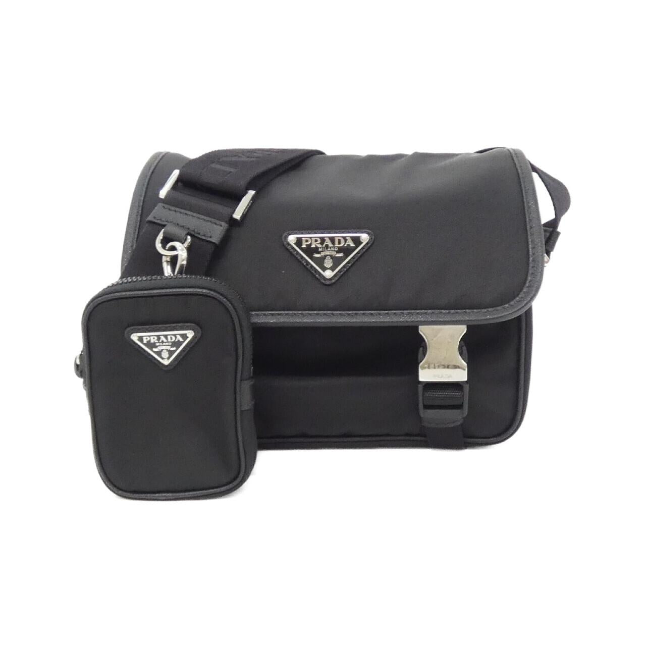 Prada Tessuto Saffiano Shoulder Bag