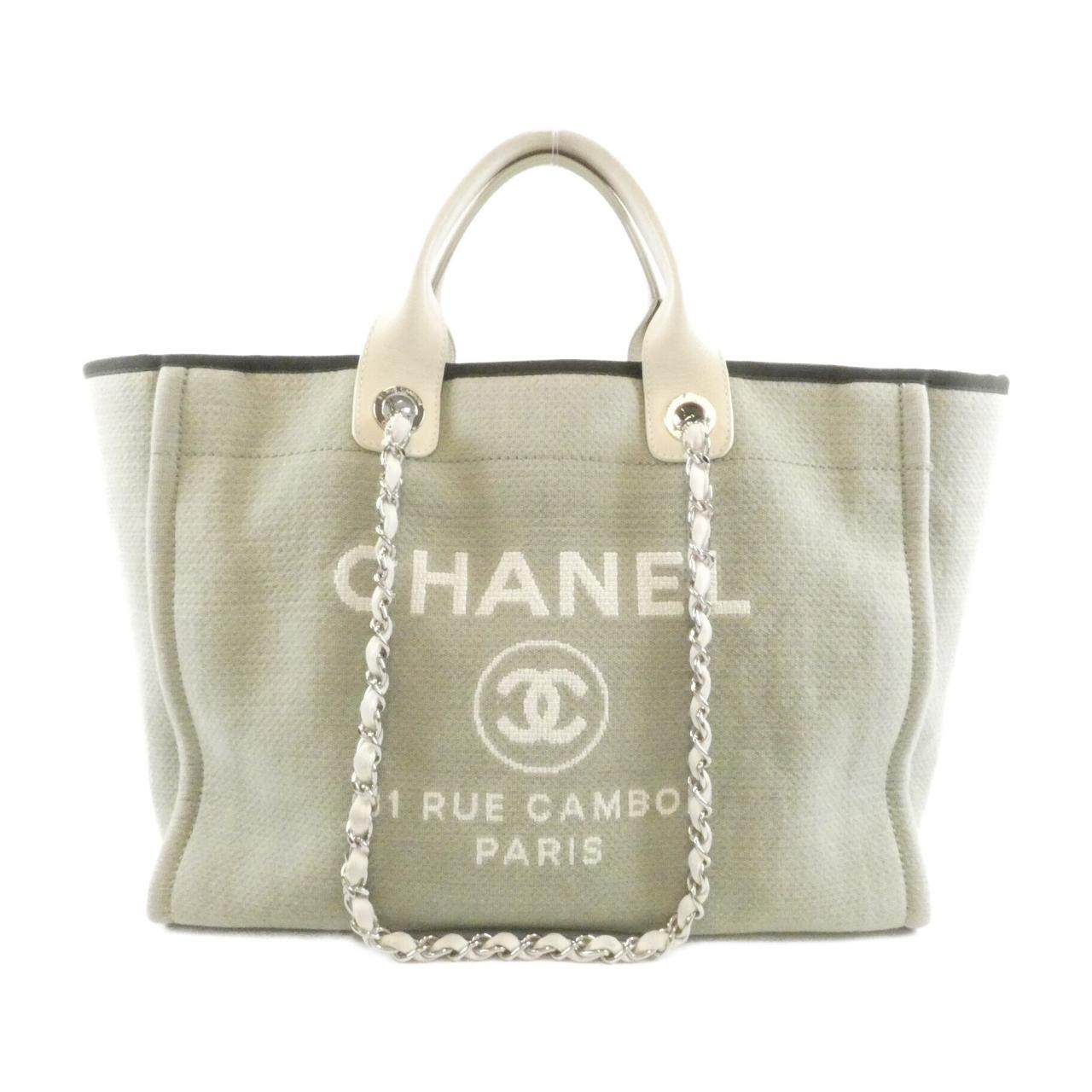 Chanel Deauville Line Canvas Tote Bag
