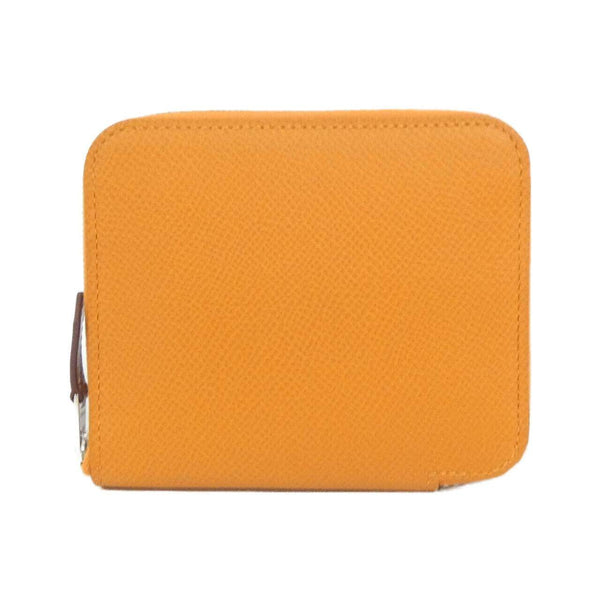 Hermes MORS & CO Silk In Compact Epsom Leather Wallet