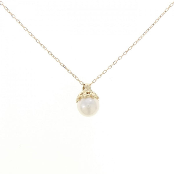 K10 Yellow Gold Akoya Pearl Necklace