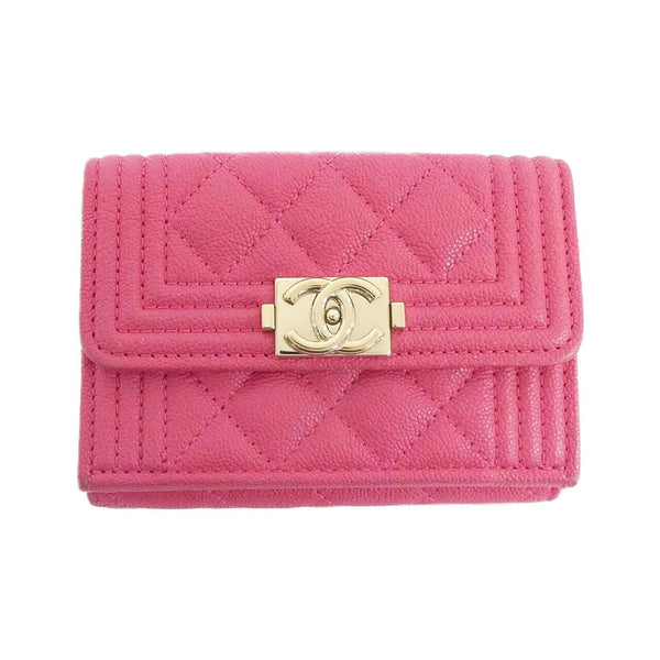 Chanel Boy Chanel Grained Calfskin Wallet