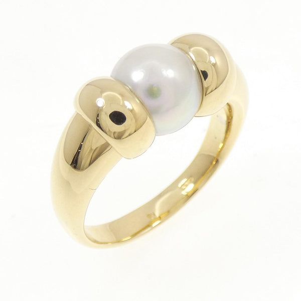 Ponte Vecchio Akoya Pearl Au750 Yellow Gold Ring