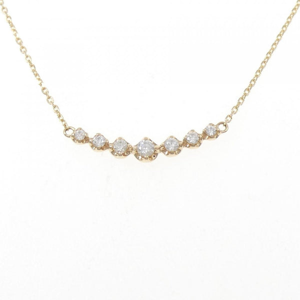 Luziada K10 Yellow Gold Diamond Necklace