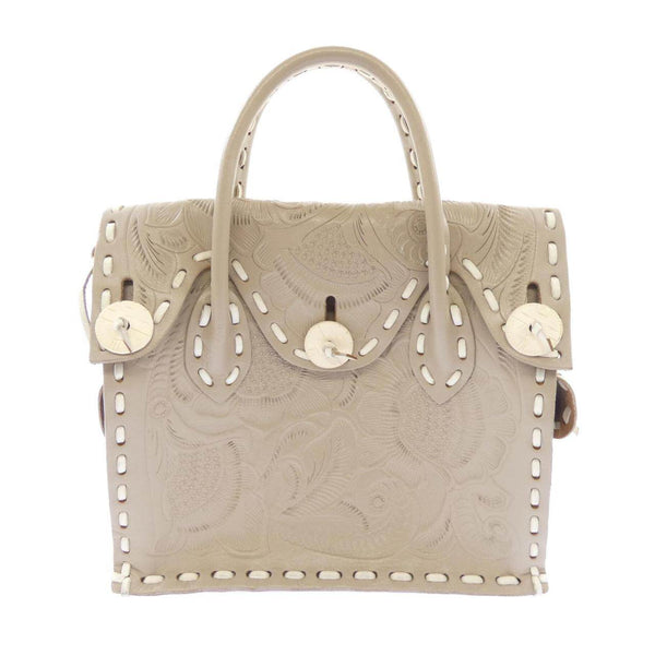 Carving Tribes Leather Shoulder Bag