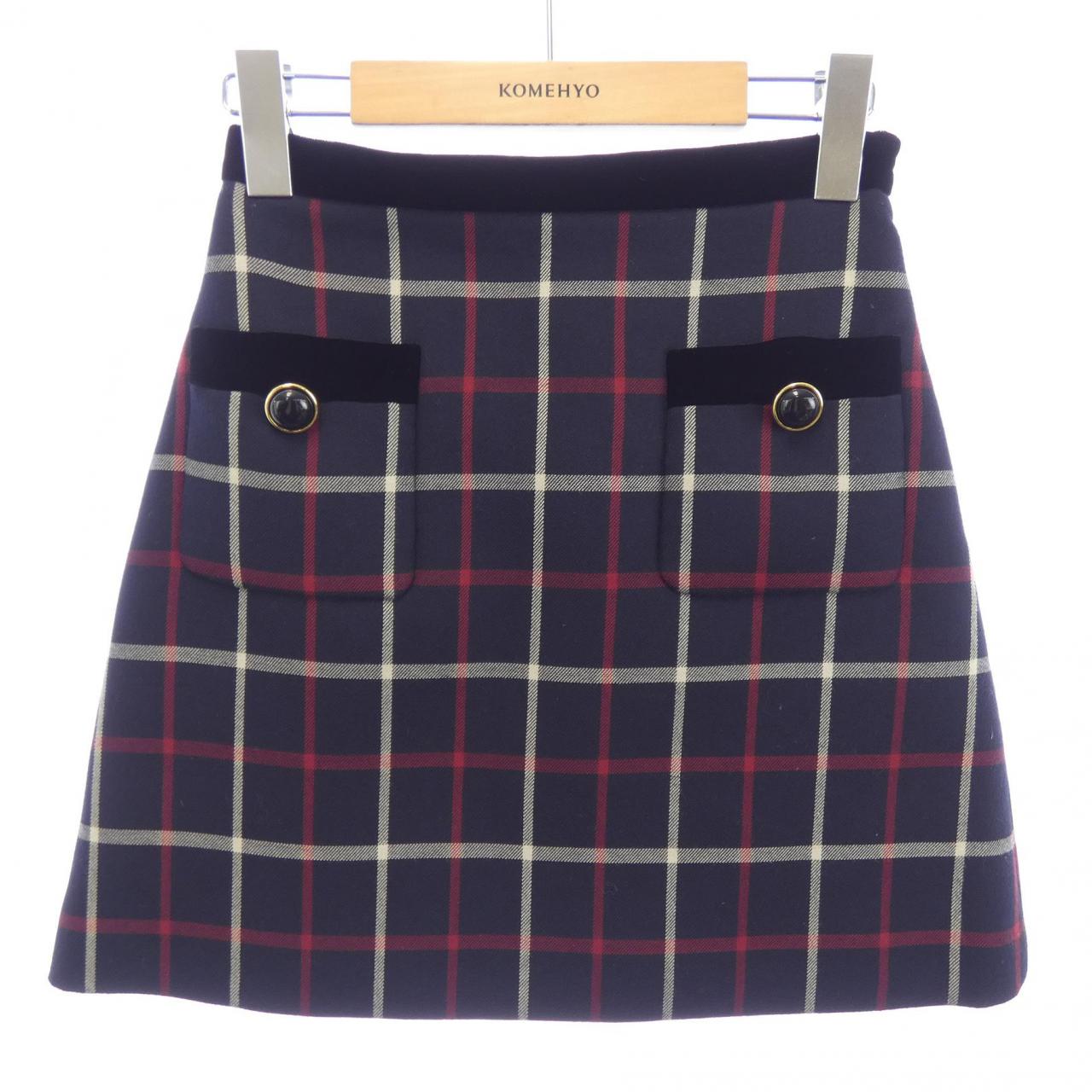 Miu Miu Check Skirt
