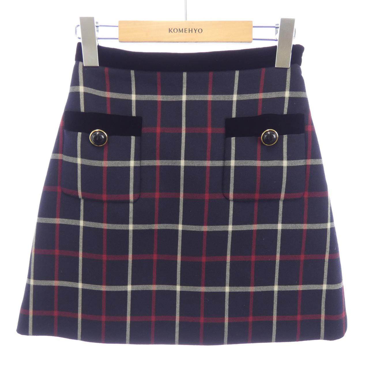 Miu Miu Check Skirt