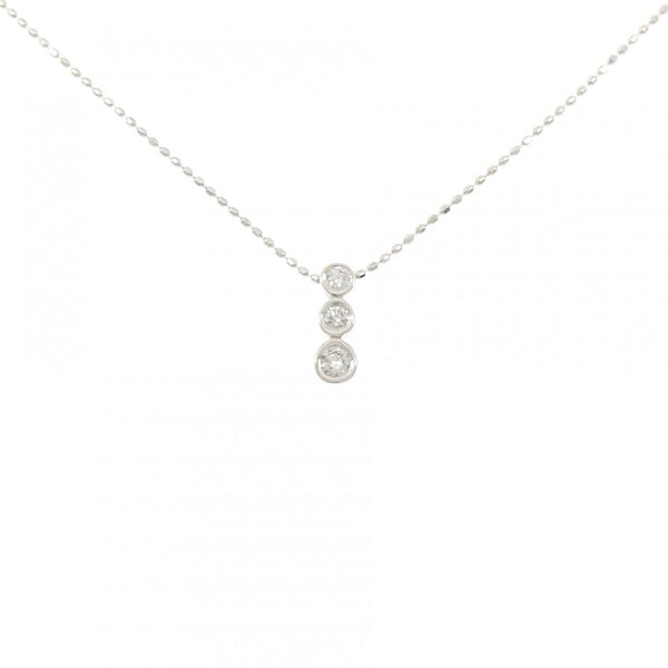 Au750 White Gold Diamond Necklace