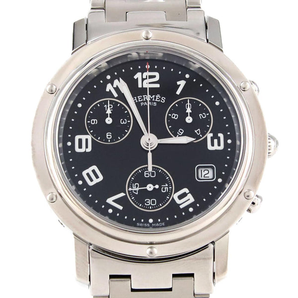 Hermes Clipper Chronograph Stainless Steel Chronograph