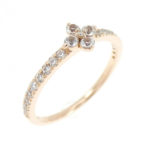 Kumikyoku K10 Pink Gold Colored Stone Ring
