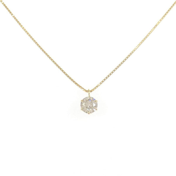 Au750 Solitaire Diamond Necklace