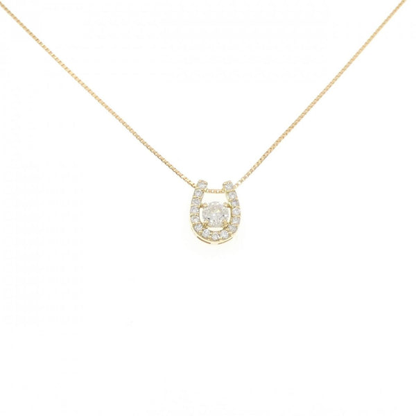 Au750 Horseshoe Diamond Necklace