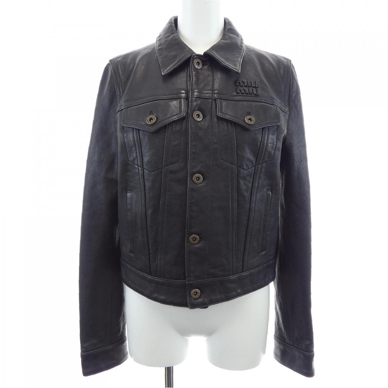 Miu Miu Lamb Leather Jacket