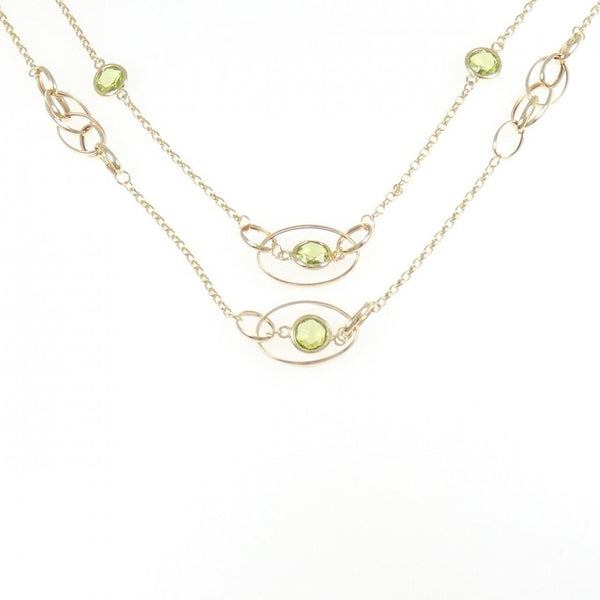 Au750 Peridot Necklace