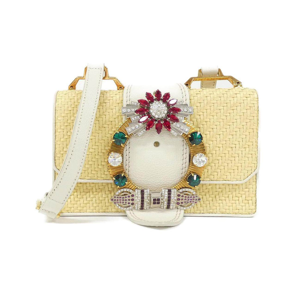 Miu Miu PAGLIA MADRAS Shoulder Bag
