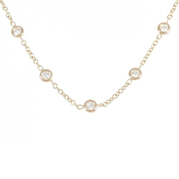 750 Pink Gold Diamond Necklace