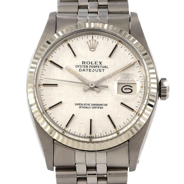 Rolex Datejust Stainless Steel White Gold Watch