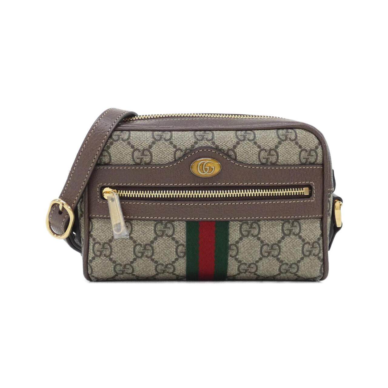 Gucci Ophidia GG Supreme Canvas Leather Shoulder Bag