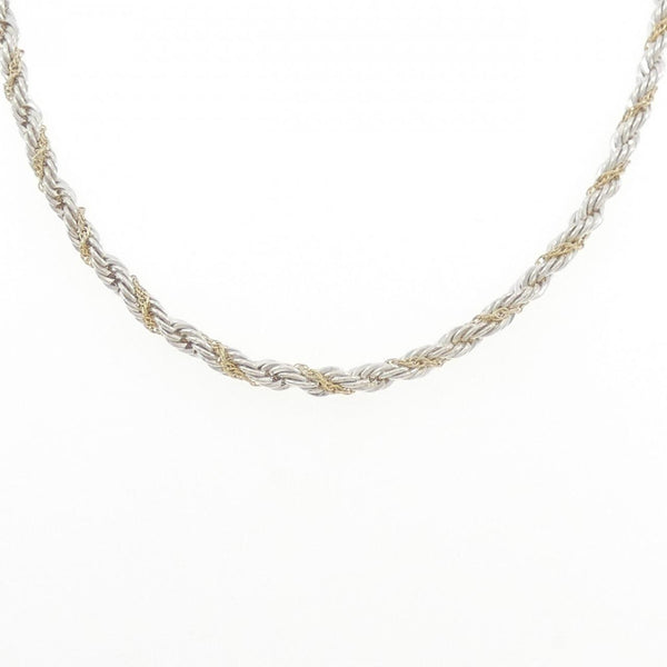 Tiffany & Co. 925 Silver 750 Yellow Gold Necklace