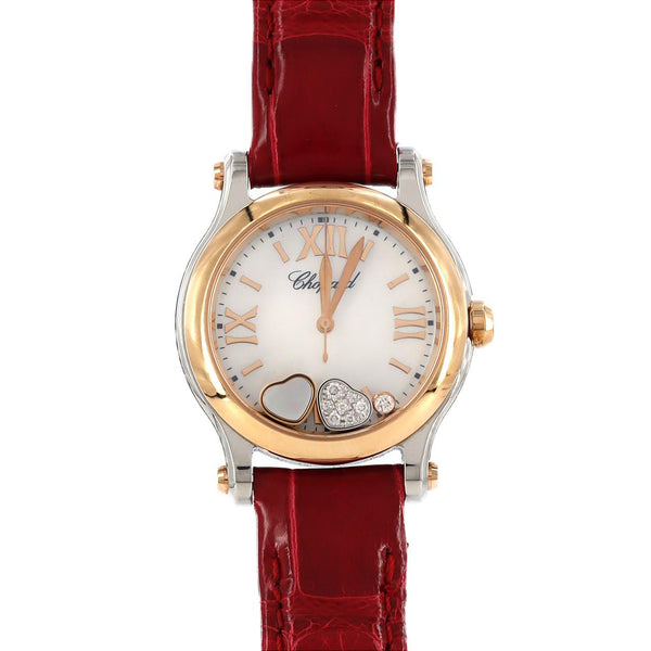 Chopard Happy Hearts Stainless Steel Pink Gold Quartz