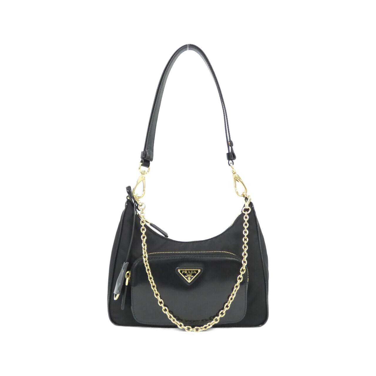 Prada Tessuto Spazzol Shoulder Bag