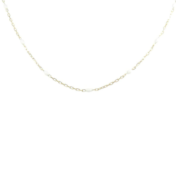 K10 Yellow Gold Resin Necklace