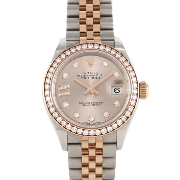 Rolex Datejust Stainless Steel Pink Gold Automatic