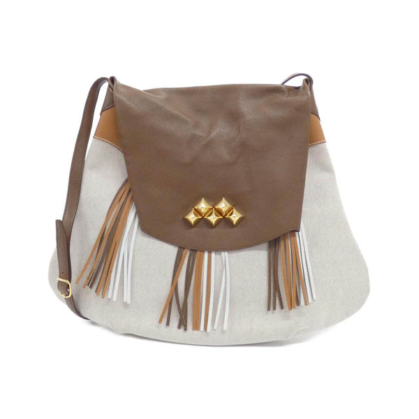 Hermes Toile H Canvas Leather Shoulder Bag
