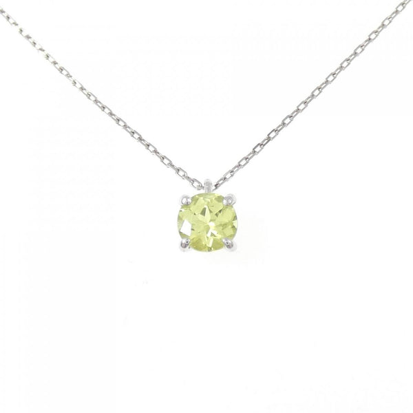 Platinum Peridot Necklace