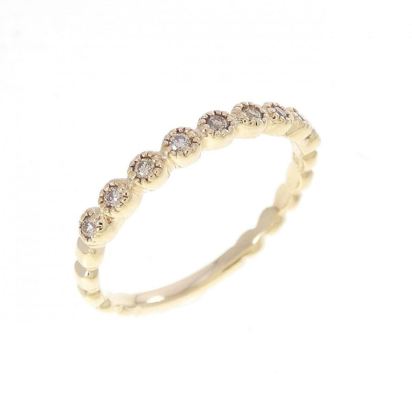 agete K10 Yellow Gold Diamond Ring