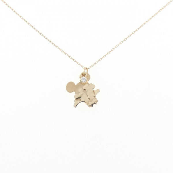 K10 Yellow Gold Diamond Necklace